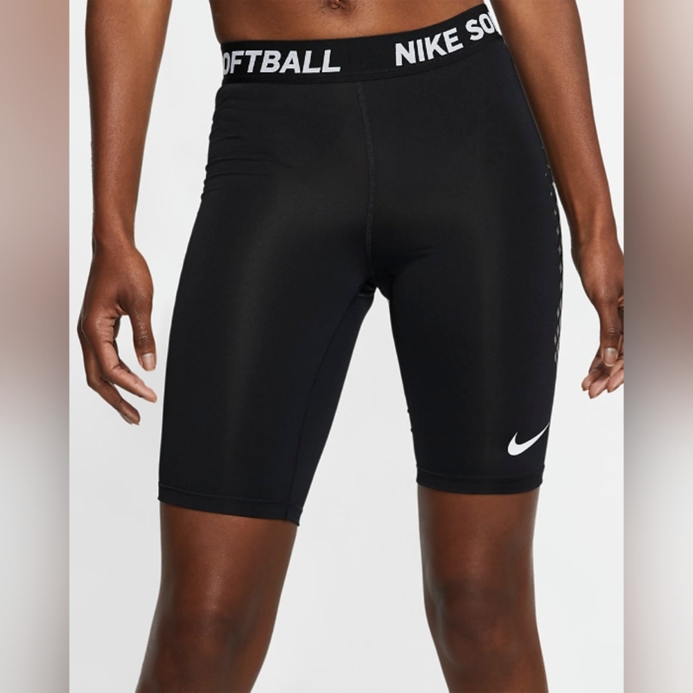 Nike Black Women's Slider Softball Shorts Size XL NWT